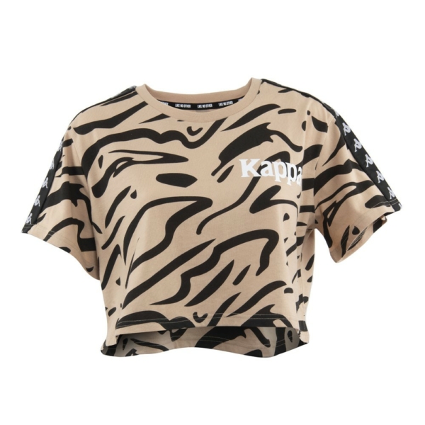 Polera Crop Top Animal Print Women Banda Negra Chile